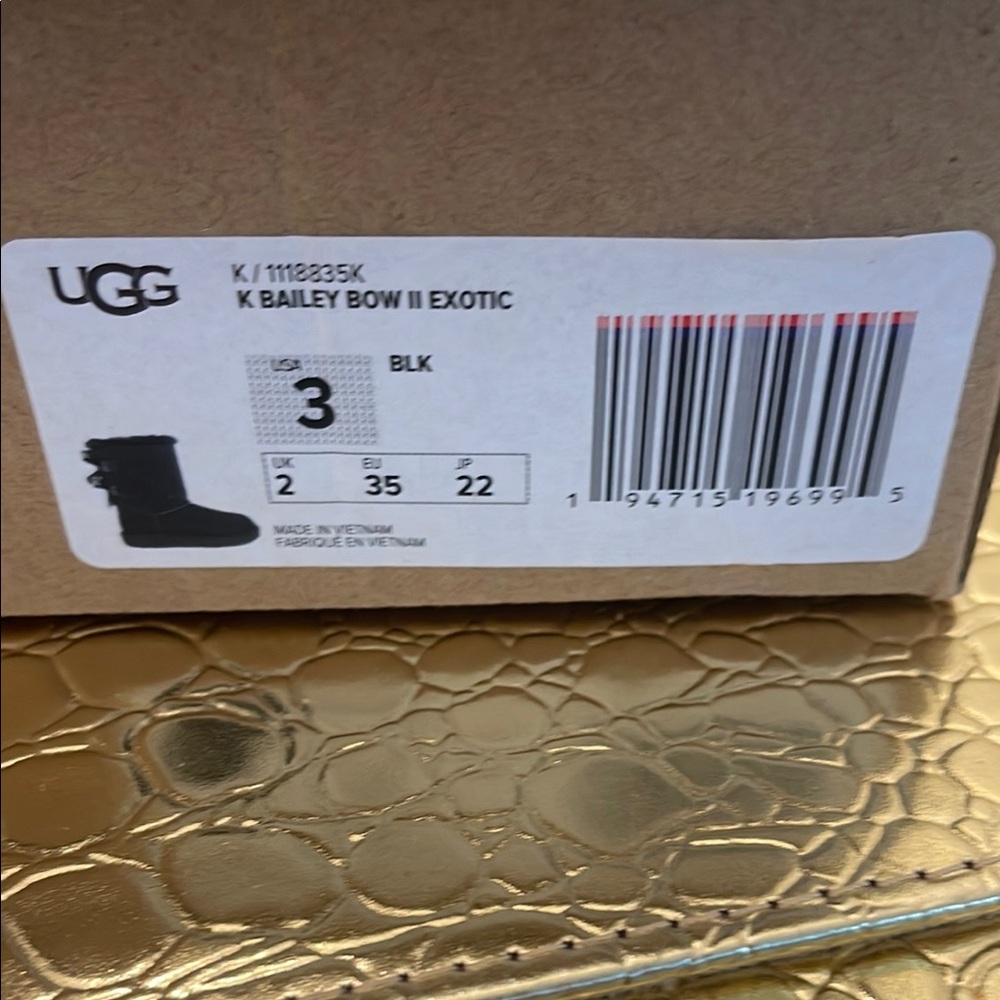 UGG Black Bailey Bow II Boots